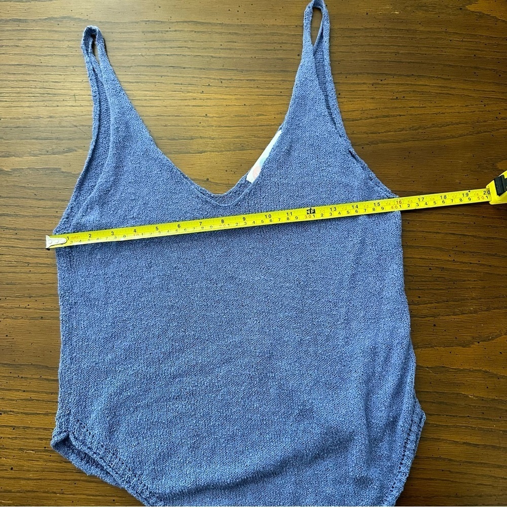 Free People Boucle Sweater Tank in Prep periwinkle S